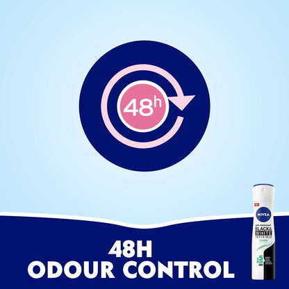 Nivea Black & White Invisible Clean 48H Protection Anti-Perspirant Spray 150ml
