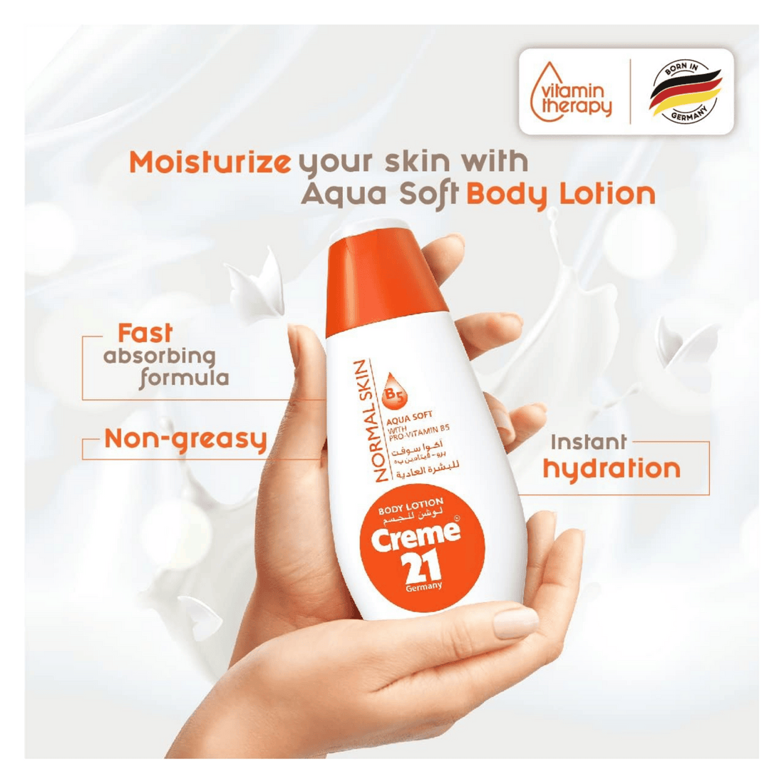 Creme 21 Germany Body Lotion For Normal Skin Aqua Soft 250ml