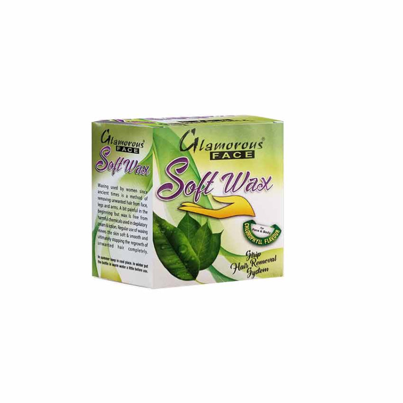 Glamorous Face Soft Wax 125 gm (Chlorophyll)