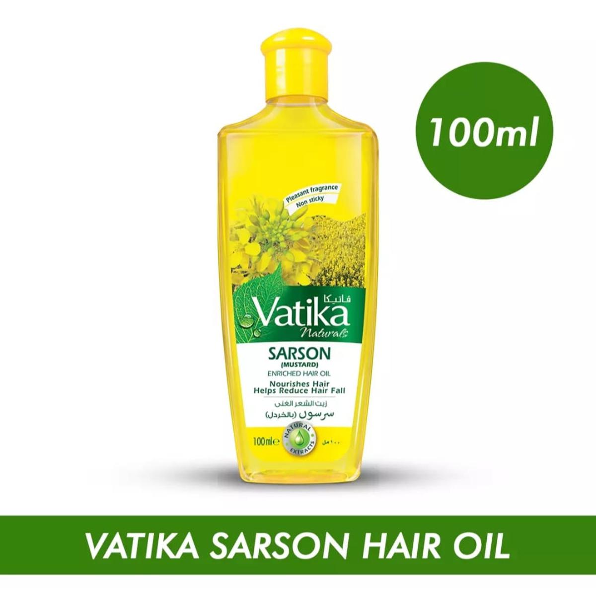 Vatika Naturals Sarson (Mustard) Enriched Hair Oil 100ml