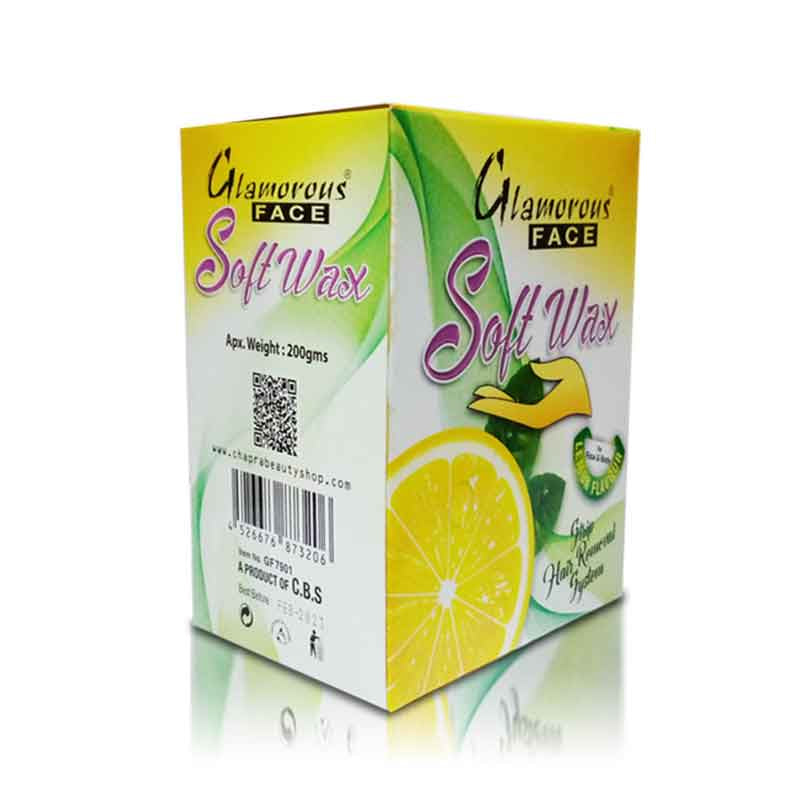 Glamorous Face Soft Wax 200 gm (Lemon)
