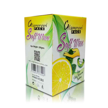 Glamorous Face Soft Wax 200 gm (Lemon)