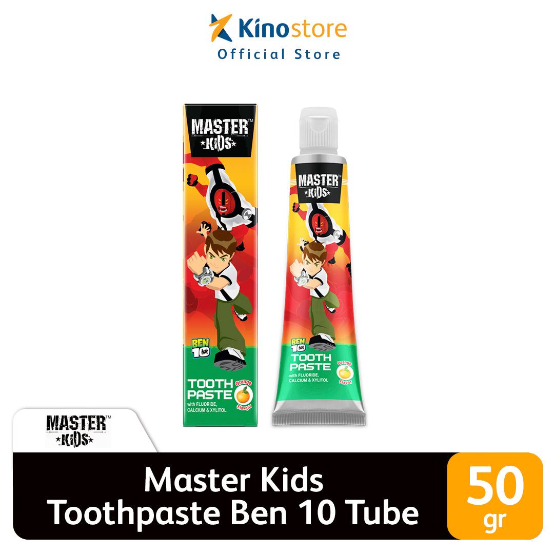 Master Kids Ben 10 Toothpaste 50g – Gentle Kids Oral Care Formula for Strong Teeth Protection, Cavity Defense, Fresh Breath &