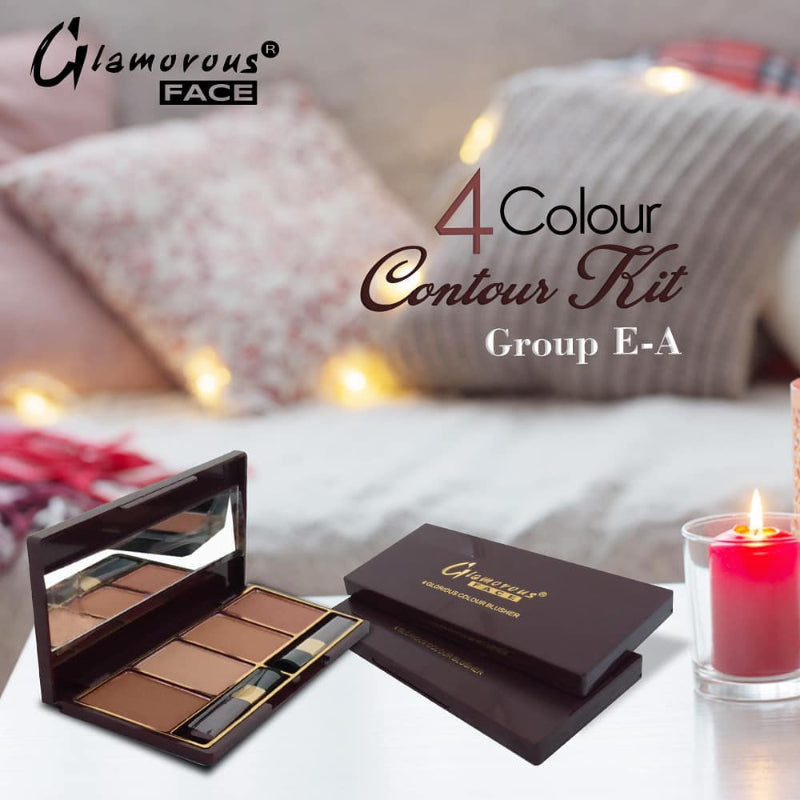 Glamorous Face 4 Color Contour & Bronzer Pallete (GROUP E A)