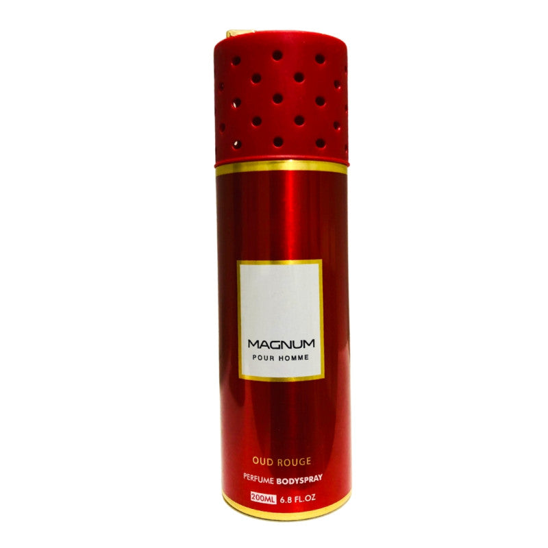 Armaf Magnum Pour Homme Oud Rouge Perfume Body Spray 200ml Masculine Oud & Spicy Fragrance