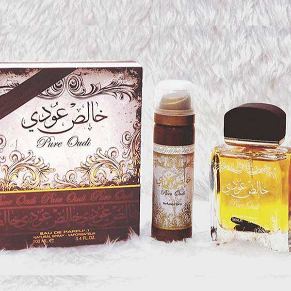 Lattafa Pure Oudi (Khalis Oudi) 100ml EDP Spray Wood + Free Deo Inside