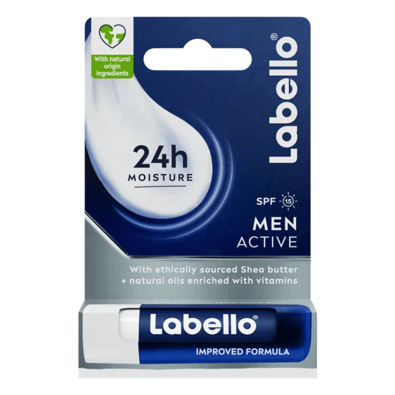Labello 24H+ Moisture SPF 15 Men Active Lip Balm 4.8g