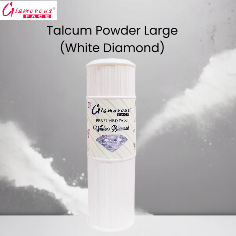Glamorous Face Talcum Powder Large (White Diamond)
