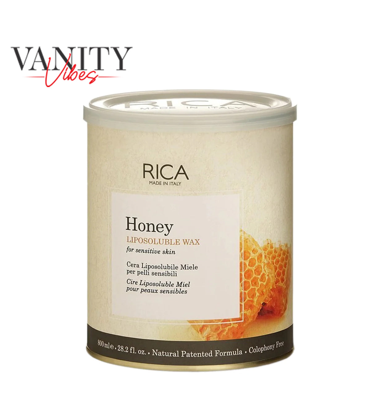 RICA Honey Liposoluble Wax For Sensitive Skin 800ml