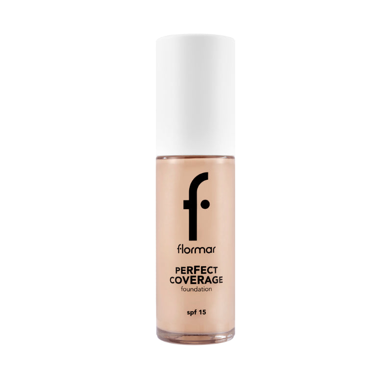 Flormar Perfect Coverage Foundation (Shade:105 Porcelain Ivory) 30ml
