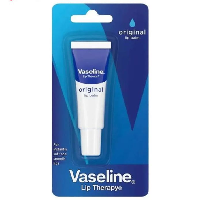 Vaseline Original Lip Balm 10g – Hydrating Lip Care Balm for Soft Smooth Lips, Daily Moisture Protection, Dry Lip Care & Long