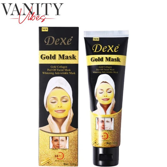 Dexe Gold Collagen Peel Off Mask 120 g Whitening Anti-Wrinkle & Skin Firming Care