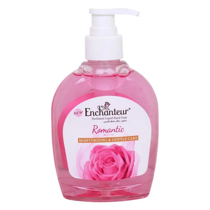 Enchanteur Romantic Hand Wash 250ml – Gentle Cleansing Liquid Soap with Long Lasting Floral Fragrance, Moisturizing Care, Odo