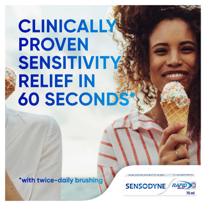 Sensodyne Rapid Relief Toothpaste 75ml Fast Relief for Sensitive Teeth
