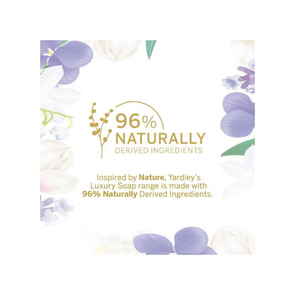Yardley London Luxury Bath Soap with English Lavender Extracts 3 × 100 g Gentle Cleansing & Relaxing Fragrance