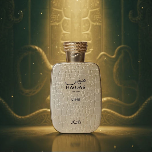 Hawas Viper Eau de Parfum Spray 100ml by Rasasi Long-Lasting Bold & Masculine Fragrance