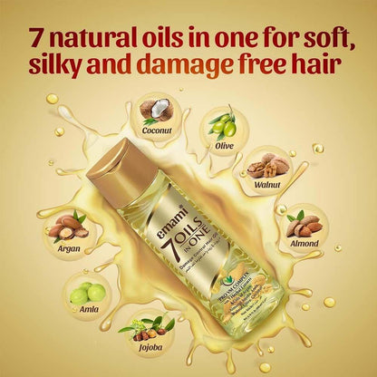 Emami 7 Oils in One Damage Control Hair Oil 200ml - Nourishing Hair Care Oil for Hair Fall Control, Smooth Shiny & Strong Hea