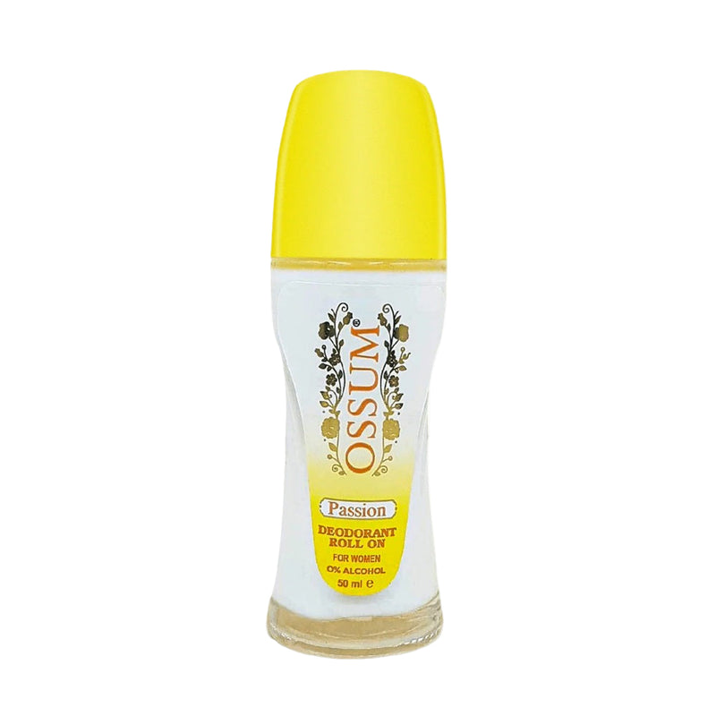 Ossum Passion Deodorant Roll-On for Women 50ml 0% Alcohol Long-Lasting Freshness