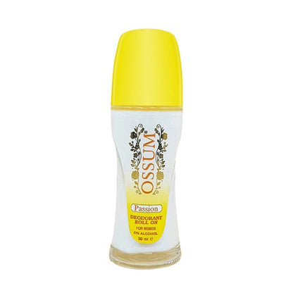 Ossum Passion Deodorant Roll-On for Women 50ml 0% Alcohol Long-Lasting Freshness