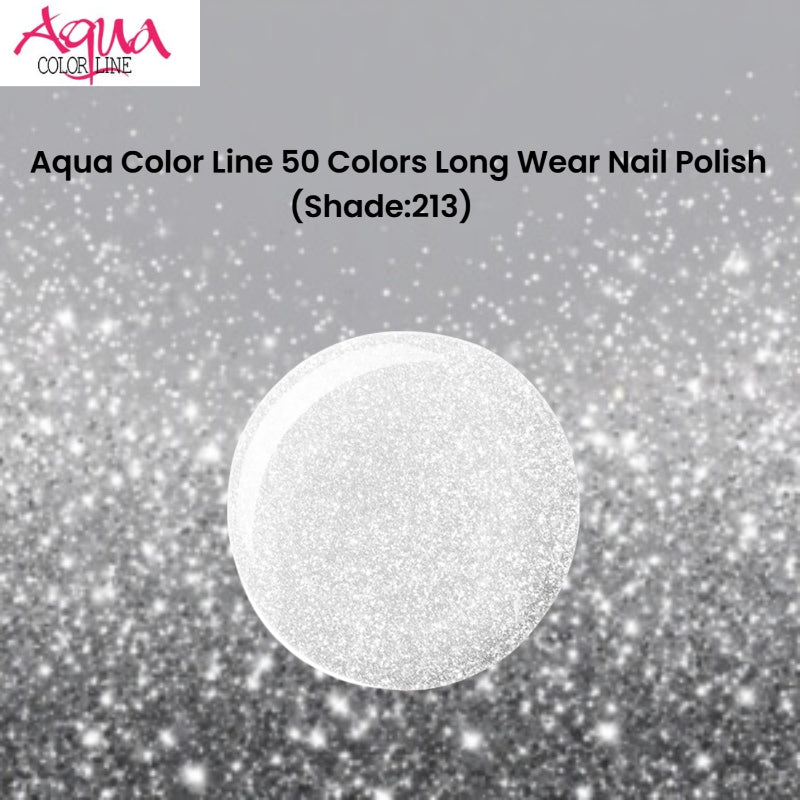 Aqua Color Line 50 Colors Long Wear Nail Polish (Shade:213)