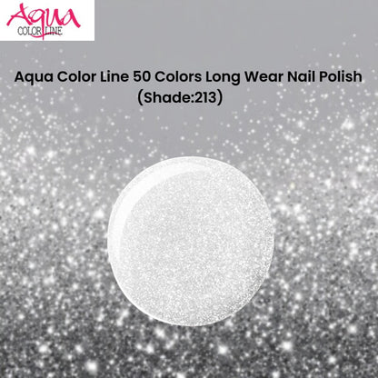 Aqua Color Line 50 Colors Long Wear Nail Polish (Shade:213)