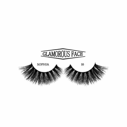 Glamorous Face Faux Mink 3D Eyelashes (Sophia 10)
