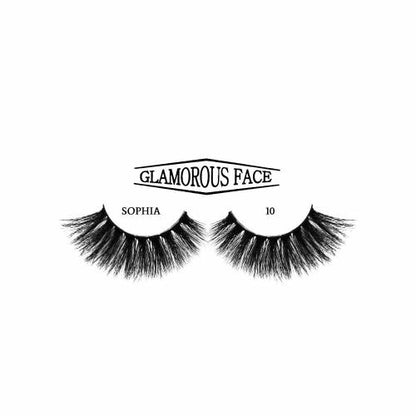 Glamorous Face Faux Mink 3D Eyelashes (Sophia 10)
