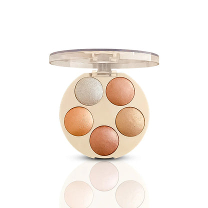 Aqua Color Line 5 in 1 Highlighter & Blush on Kit (01)