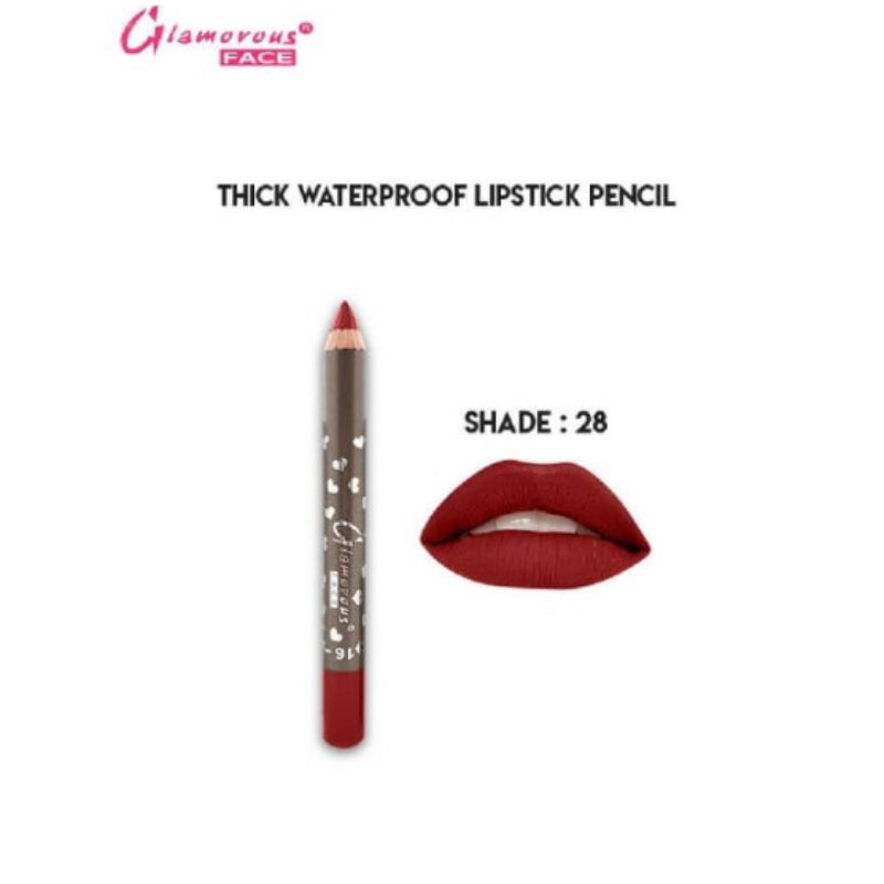 Glamorous Face Thick WaterProof LipStick Pencil (SHADE 28)