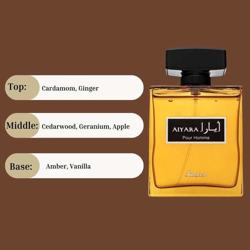 Aiyara by Rasasi EDP 100ml Eau de Parfum for Men