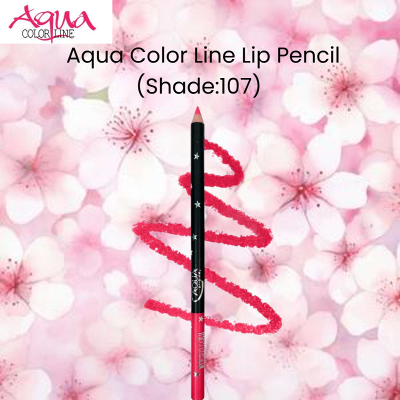 Aqua Color Line Lip Pencil (Shade:107)