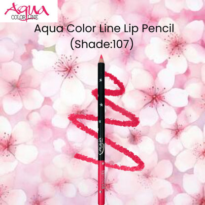 Aqua Color Line Lip Pencil (Shade:107)