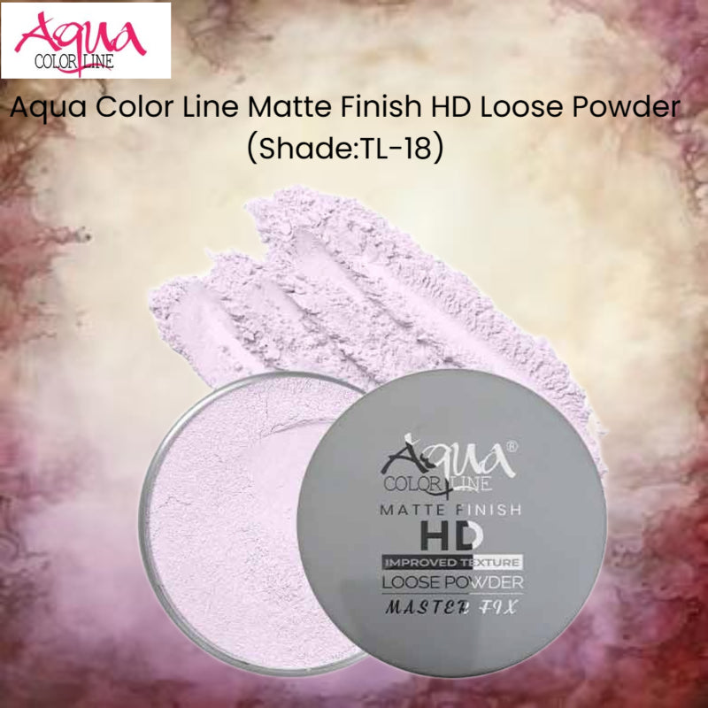 Aqua Color Line Matte Finish HD Loose Powder (Shade:TL-18)