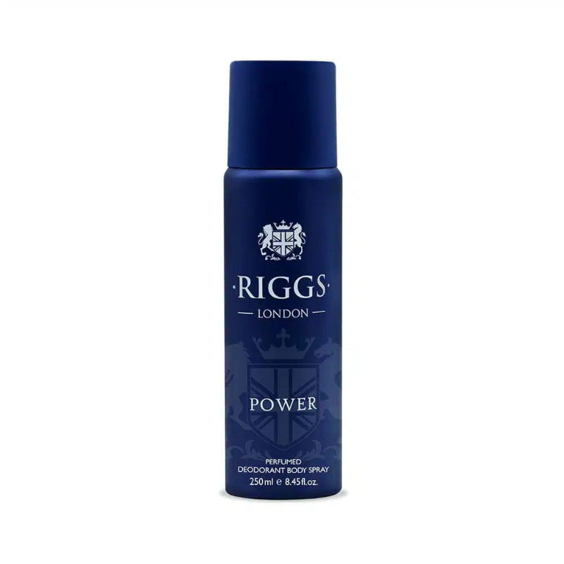 Riggs London Power Perfumed Deodorant Body Spray 250ml Long-Lasting Bold & Energetic Fragrance