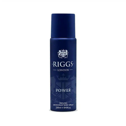 Riggs London Power Perfumed Deodorant Body Spray 250ml Long-Lasting Bold & Energetic Fragrance