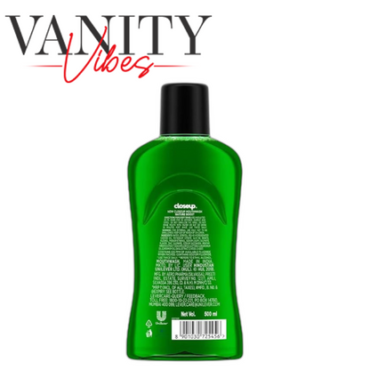 Closeup Nature Boost Mouthwash 500ml - Fresh Breath Daily Oral Care