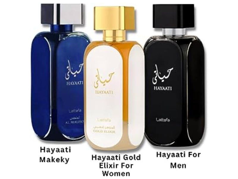 Lattafa Hayaati White Gold Elixir EDP 100ml - Long Lasting Unisex Perfume for Men & Women