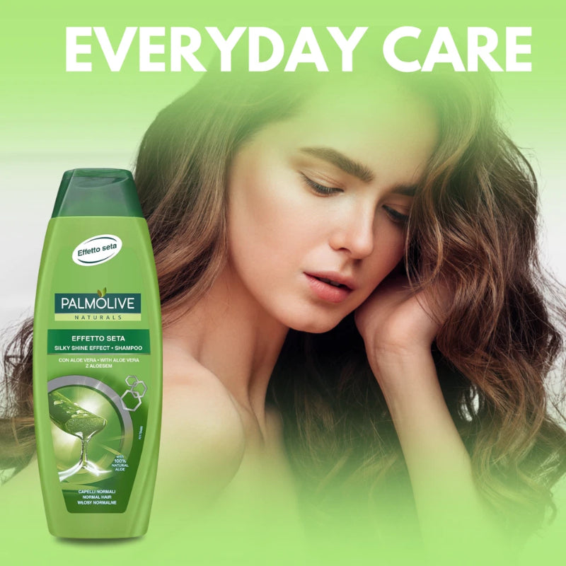 Palmolive Effetto Seta Naturals Silky Shine Aloe Vera Shampoo For Normal Hair 350ml