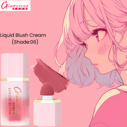 Glamorous Face Liquid Blush Cream (Shade:06)