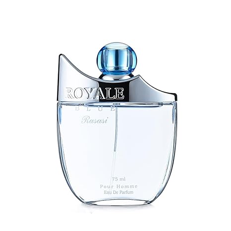Rasasi Royale Blue Eau de Parfum 75ml - Long Lasting Original Fresh Masculine Fragrance for Men