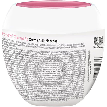 PONDS Pond’s Clarant B3 Tono Uniforme Anti-Manchas Cream for Dry to Balanced Skin 200g - Even Skin Tone & Dark Spot Care