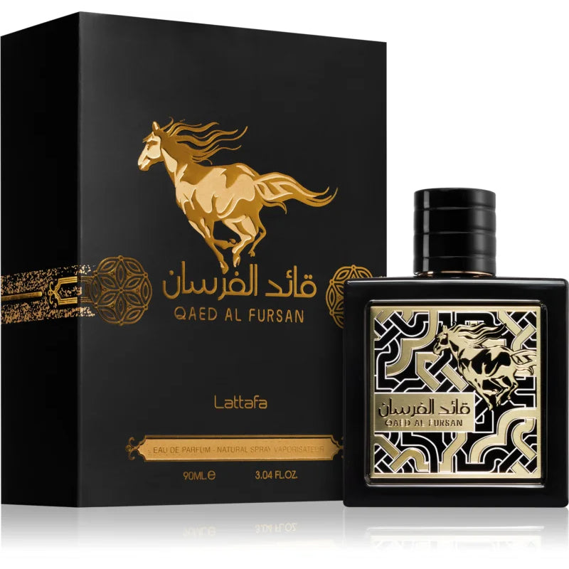Lattafa Qaed Al Fursan Black 90ml Long Lasting Unisex Eau de Parfum