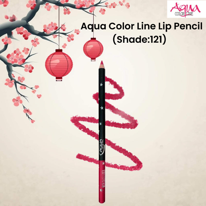 Aqua Color Line Lip Pencil (Shade:121)