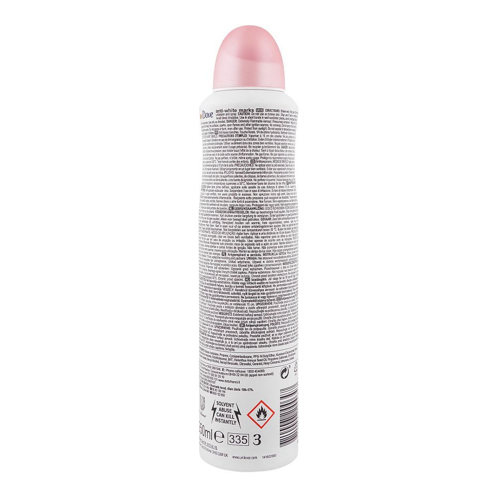 Dove Invisible Care Anti-Perspirant Deodorant Spray Floral Touch 250 ml Long-Lasting Freshness & Invisible Protection