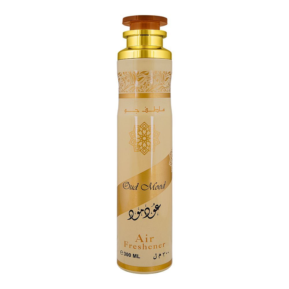 Lattafa Oud Mood Air Freshener 300 ml Rich Oud Home Fragrance & Long‑Lasting Freshness
