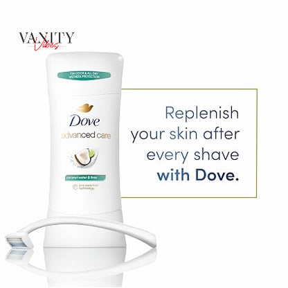 Dove Advanced Care Antiperspirant Stick Coconut Water & Sweet Lime Scent Deodorants 2.6Oz-(74g)