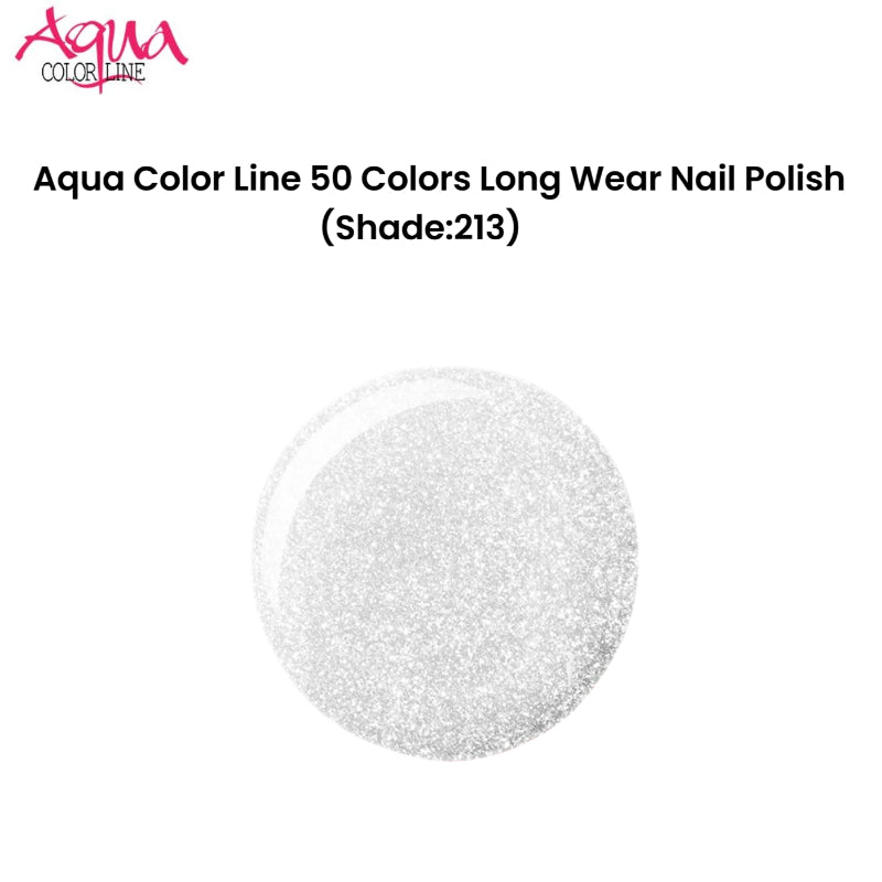 Aqua Color Line 50 Colors Long Wear Nail Polish (Shade:213)