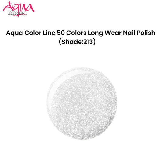 Aqua Color Line 50 Colors Long Wear Nail Polish (Shade:213)