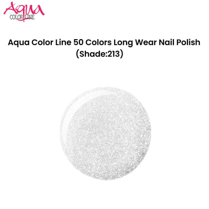 Aqua Color Line 50 Colors Long Wear Nail Polish (Shade:213)