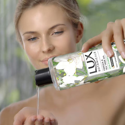 Lux Botanicals Freesia & Tea Tree Oil Daily Shower Gel 500ml Purifying Cleanse & Fresh Skin